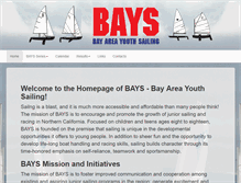 Tablet Screenshot of bayarea-youthsailing.com